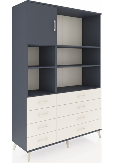 Hyperion Dolap 7 Raflı 8 Çekmeceli Tek Kapaklı 132x44x195 Antrasit-antrasit/aytaşı Antrasıt/aytası - Antrasıt Hyperion Dolap 7 Raflı 8 Çekmeceli Tek Kapaklı 132x44x195 Antrasit-antrasit/aytaşı Antrasıt/aytası - Antrasıt