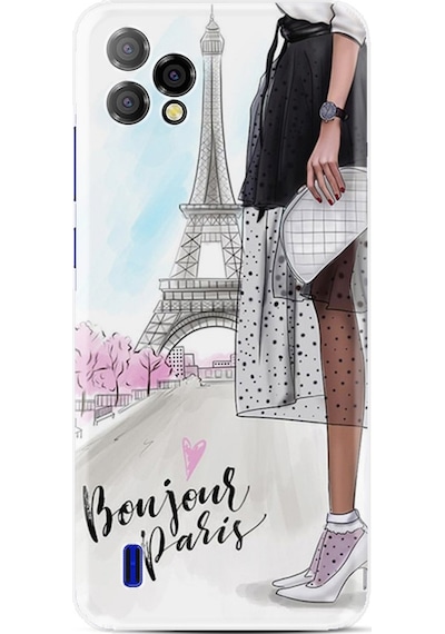 Reeder P13 Blue Plus 2022 Kılıf Boyun Askılı Bonjour Paris 1419