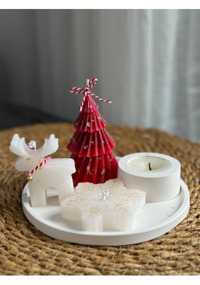 Kübra Design Candles Yılbaşı Özel Kokulu Mum Seti