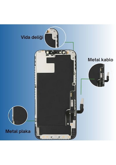 Teknik Evim Evo Apple Uyumlu iPhone 12 Lcd Ekran Dokunmatik