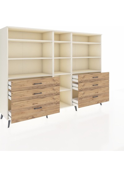 Hyperion Dolap 10 Raflı 6 Çekmeceli 220x44x163 Aytaşı-aytaşı/çam Aytası/atlas Çam - Aytası Hyperion Dolap 10 Raflı 6 Çekmeceli 220x44x163 Aytaşı-aytaşı/çam Aytası/atlas Çam - Aytası