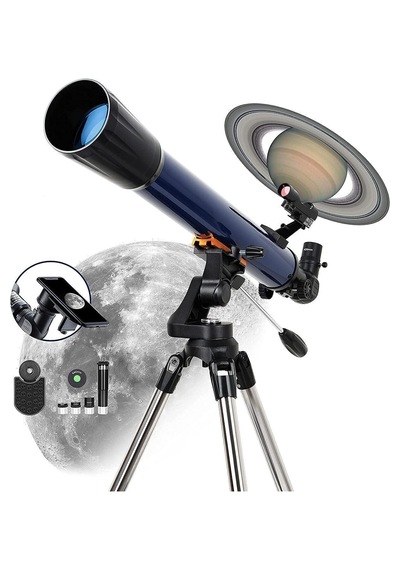 525x Büyütmeli 70/700 Refraktör Teleskop & Astronomi Profili Yıldızlı Teleskop