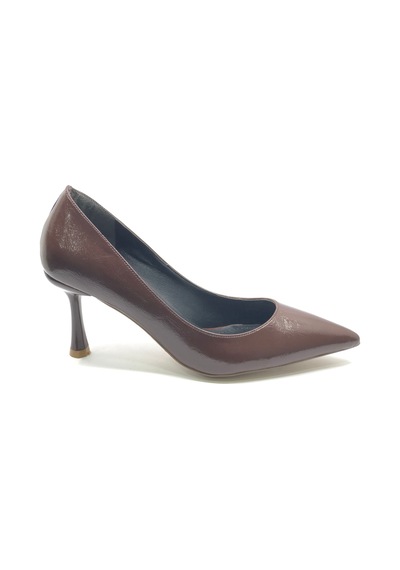 Feles 7 Cm Topuklu Stiletto Kadın Ayakkabı Kahverengi