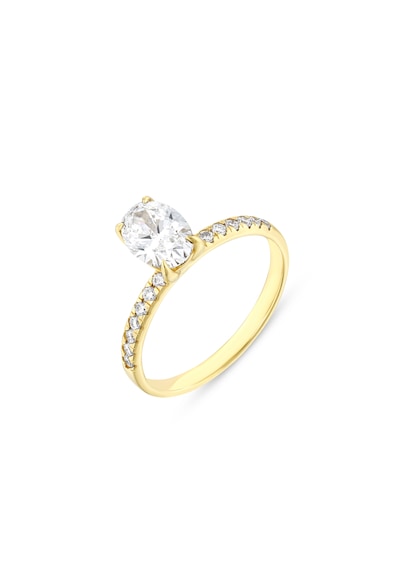 Lab Diamond Tektaş Yüzük Gold