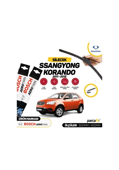 Ssangyong Korando Bosch Aerotwin Silecek Takımı 2011-2015