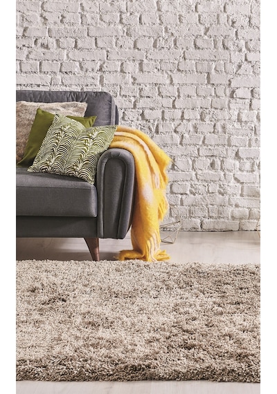 Hoom Rugs Shaggy 1006 Bej Modern Shaggy Halı Bej