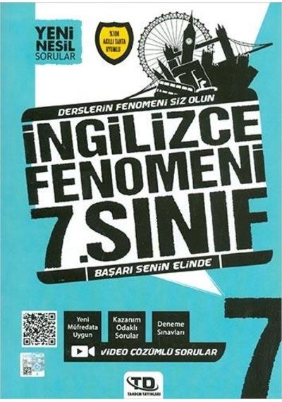 7. Sınıf İngilizce Fenomeni Soru Bankası Tandem Yayınları