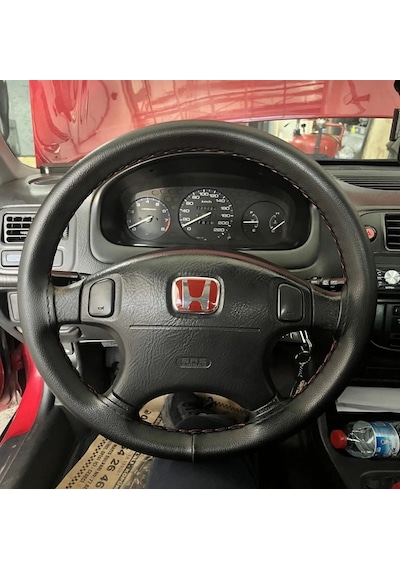 Honda Civic İes Makyajlı Fd6 Fb7 Fc5 Uyumlu 2006-2012/ 2012-2016 Kırmızı Direksiyon Logosu