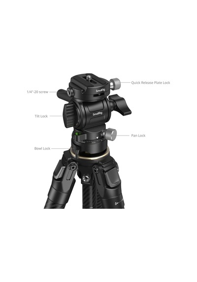 Smallrig 5028 Taşınabilir Karbon Fiber Seyahat Tripod Seti