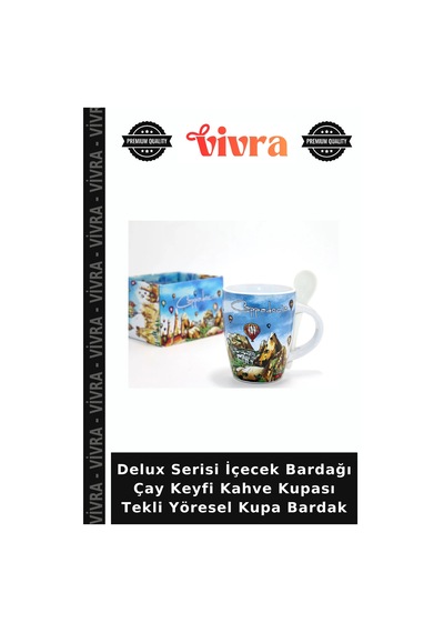 Delux Serisi İçecek Bardağı Çay Keyfi Kahve Kupası Tekli Yöresel Kupa Bardak Çok Renkli