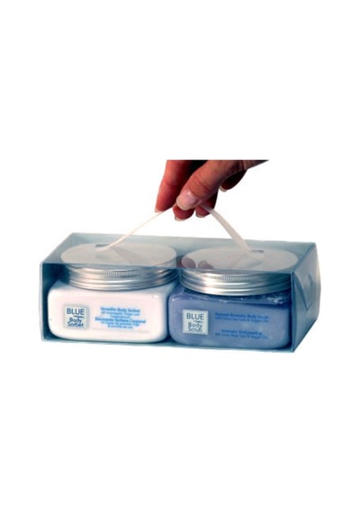 Blue Vücut Losyonu + Aromatik Yağlı 2 in 1 Peeling Tuz