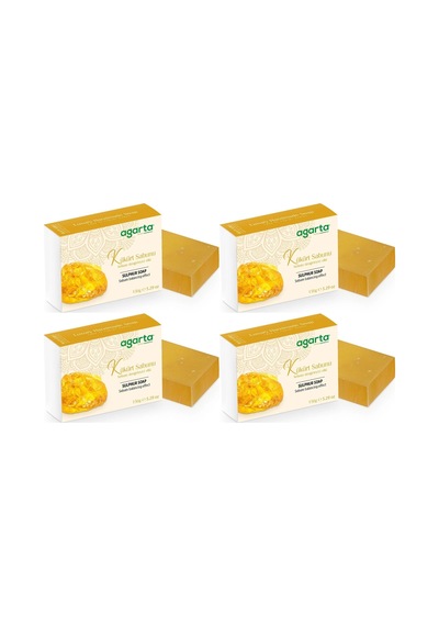 Agarta El Yapımı Doğal Sabun 150gr Kükürt 4 Lü Set