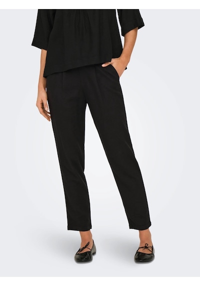 Only Onlcaro-poptrash Easy Linen Kadın Pantolon 15278710 Siyah