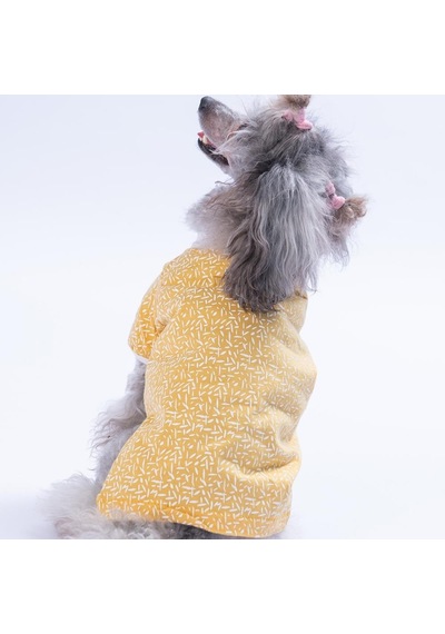 Yellow-sarı Basic Kedi Köpek Sweat- Kedi Köpek Kıyafeti