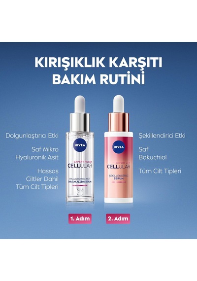 Cellular Expert Filler Nemlendirici Cilt Serumu 30ml,kırışıklık Karşıtı,dolgunlaştırıcı,saf Hyaluronik Asit,tüm Cilt Tipleri