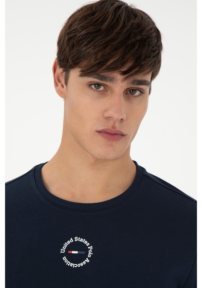 U.S. Polo Assn. Erkek Regular Fit Bisiklet Yaka Lacivert Sweatshirt 50293436-VR033
