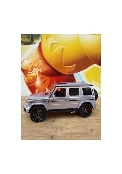 Mercedes G63 Oyuncak Araba - Işıklı Ve Sesli G Serisi Mercedes Oyuncak Füme Plastik Gümüş