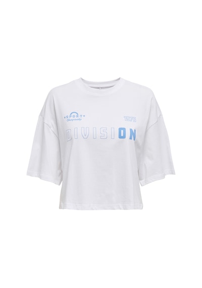 Only Onlsue S/s Sport Top Box Beyaz Kadın Kısa Kol T-shirt Beyaz