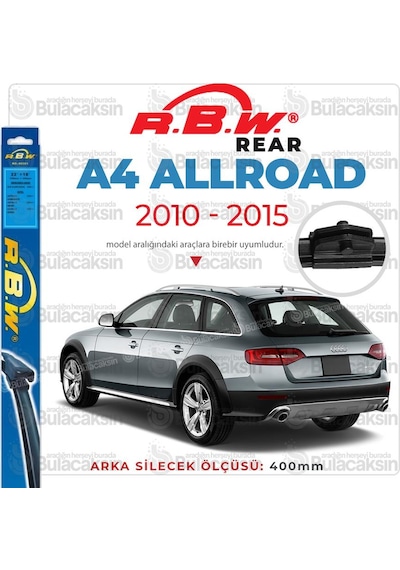 Rbw Audi A4 Allroad 2010 - 2015 Arka Silecek