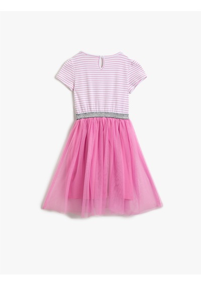 Koton Tüllü Elbise Pullu Çizgili Pamuklu Pembe 1ykg87950ok Koton Tüllü Elbise Pullu Çizgili Pamuklu Pembe 1ykg87950ok