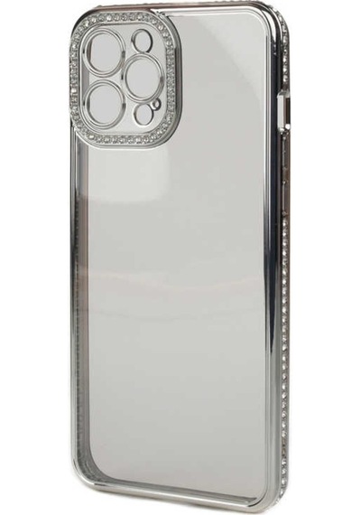 Apple Uyumlu  iPhone 12 Pro Kılıf Kamera Korumalı Taşlı Zore Mina Kılıf