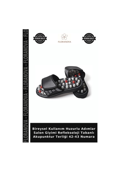Bireysel Kullanım Huzurlu Adımlar Salon Giyimi Refleksoloji Tabanlı Akupunktur Terliği 42-43 Numara Çok Renkli