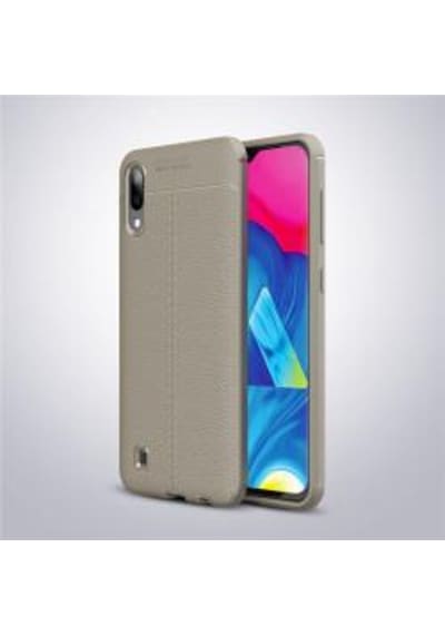 Galaxy M10 Kılıf Zore Niss Deri Desenli Silikon Kılııf