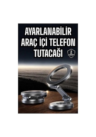 Araç İçi Telefon Tutacağı Manyetik Tasarım Ayarlanabilir Erdo01ticaret