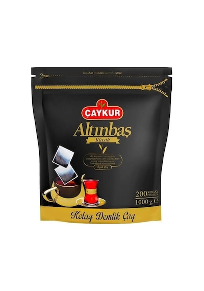 Çaykur Altınbaş Klasik Siyah Demlik Poşet Çay 2'li 200 x 5 G