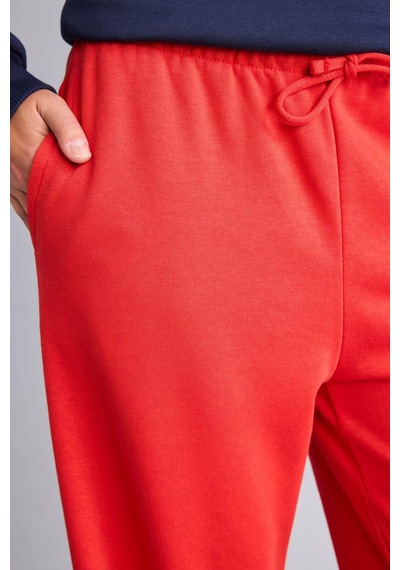 Defacto Straight Fit Basıc Eşofman Altı D6667ax26aurd44 Kırmızı-rd44