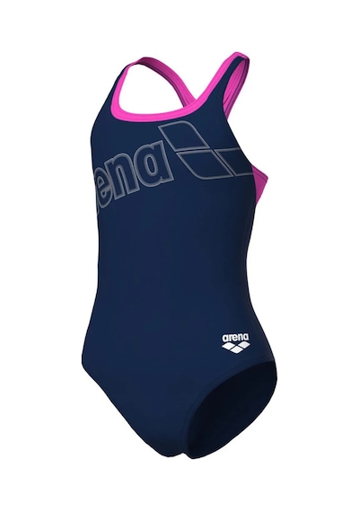 Girl's Logo Swimsuit Swim Pro Kız Çocuk Mayo Lacivert