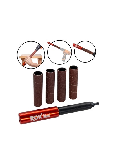 Rox Wood 0192 Matkap İçin Silindir Zımpara Aparatı 25 Mm