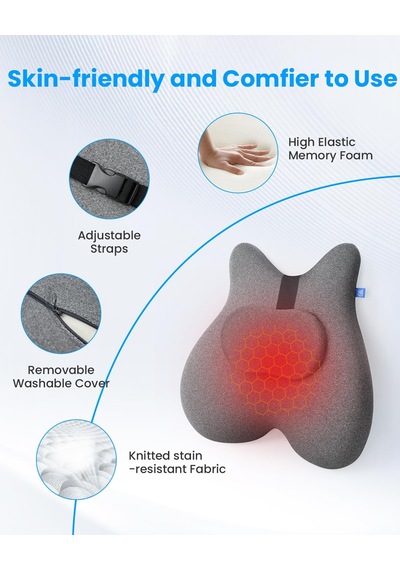 Comfıer Isılı Sırt Masaj Aleti, Shiatsu Masajlı Hafızalı Köpük Sırt Desteği Yastığı, Grafen Isılı Ergonomik Bel Desteği, Boyun Masaj Aleti, Kadın Erkek Hediyeleri Comfıer Isılı Sırt Masaj Aleti, Shiatsu Masajlı Hafızalı Köpük Sırt Desteği Yastığı, Grafen Isılı Ergonomik Bel Desteği, Boyun Masaj Aleti, Kadın Erkek Hediyeleri