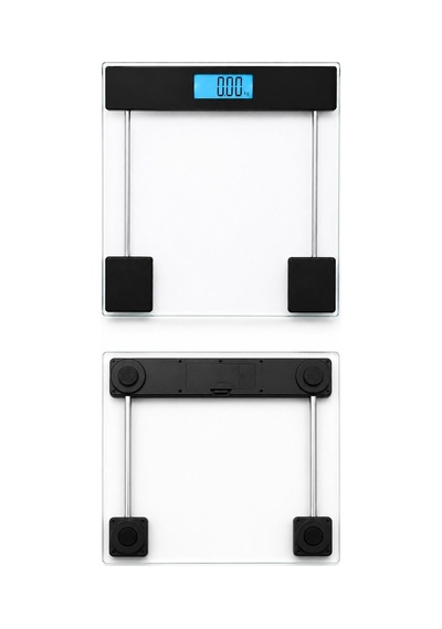 180 Kg Dijital Cam Baskül Lcd Ekranlı Hassas Vücut Tartısı Sıcaklık Göstergeli Elektronik Banyo Tartısı Beyaz