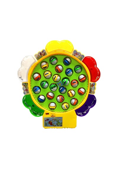 Pilli Balık Tutma Yakalama Müzikli 24 Balıklı 5 Oltalı Oyun Seti