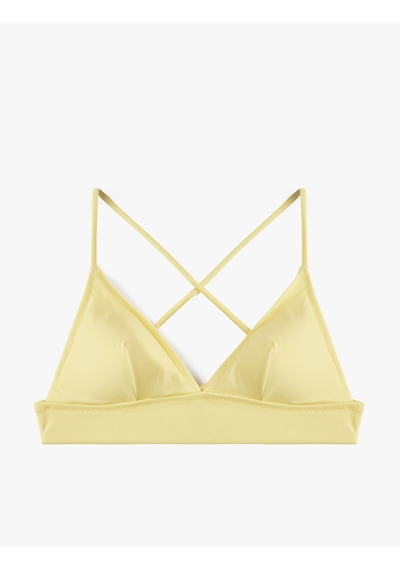 Koton Çapraz Askılı Bralet Bikini Üstü Sarı 6sak10015mm Sarı