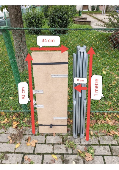 Katlanır Pazarcı Kampeti Ve Katlanır Tahtası Gri