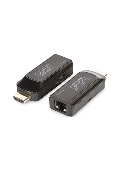 Digitus Mini Hdmı Sinyal Uzatma Cihazı, Alıcı Receiver Ve Verici Transmitter Birim Dahil, 50 Metre, Güç Beslemesi İçin Usb Kablo Kullanır-19791