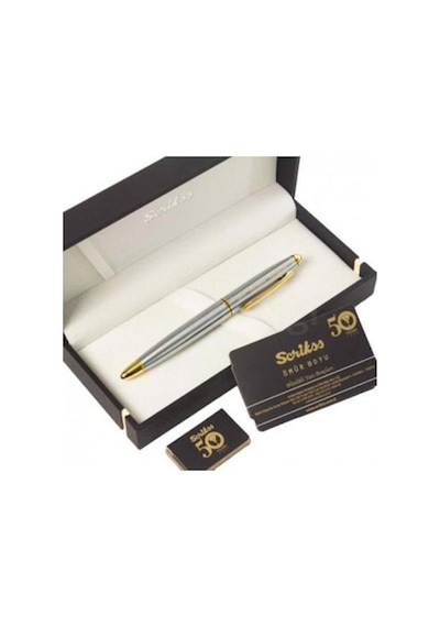 Scrikss Roller Kalem 39 Gold Krom Lüks Kutuda