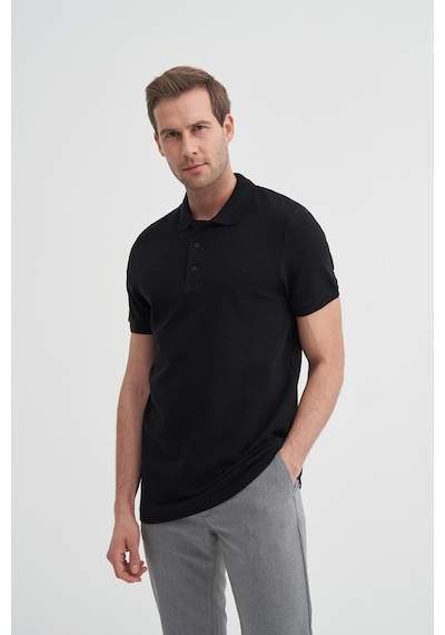 Cazador 4613 Polo Pike T-shirt Siyah