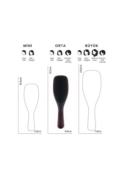 The Devil Wears Prada Ultimate Detangler Kırmızı Chrome Saç Fırçası-tarak