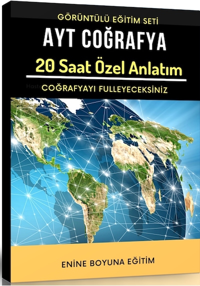 Ayt Coğrafya Görüntülü Eğitim Seti 20 Saat Özel Anlatım
