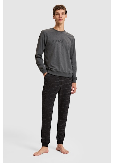 U.S. Polo Assn. Erkek Antrasit Melanj Pijama Takımı 50333262-vr081
