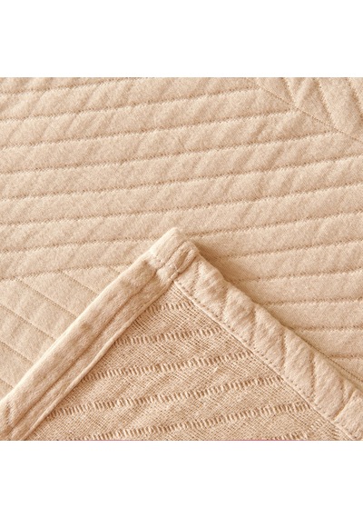 Soft Sara Çift Kişilik Yatak Örtüsü Seti - Bej - 220x240 Cm + 50x70 Cm Çok Renkli