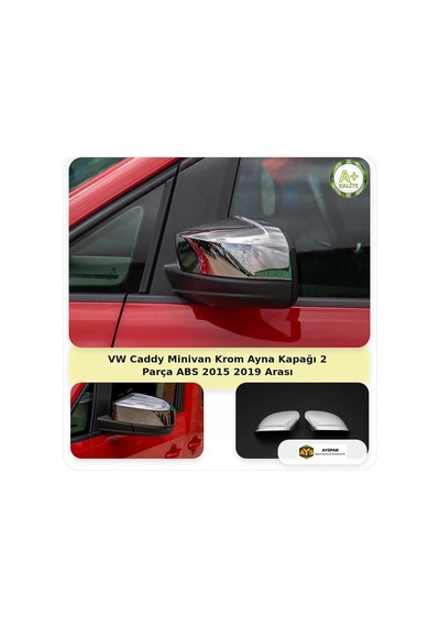 Vw Caddy Minivan Krom Ayna Kapağı 2 Parça Abs 2015-2019 Arası