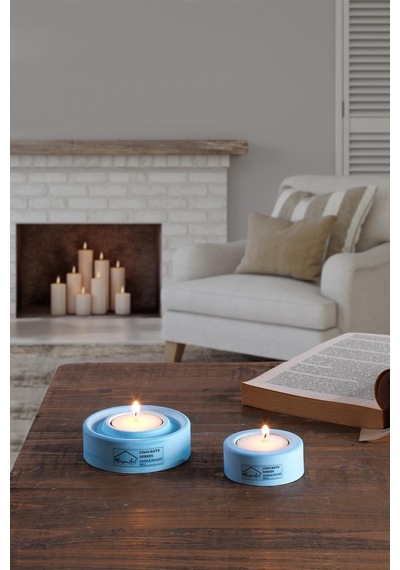 Holder 2'li Set Mumluk Tea Light Mumluk Seti Dekoratif Şamdan Mumluk 001