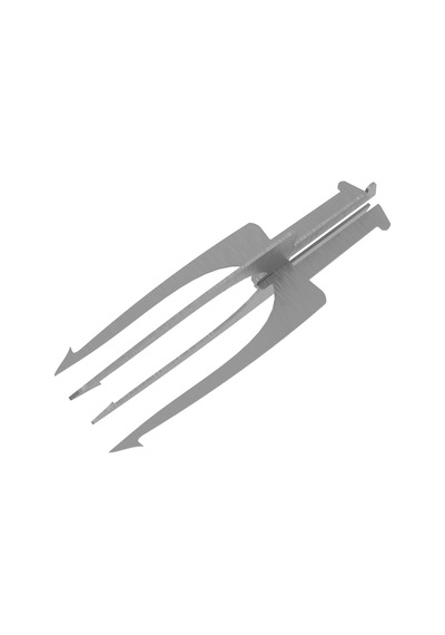 Kamp Ayısı Fiskspids Bushcraft Metal 2mm Mızrak Ucu Gri