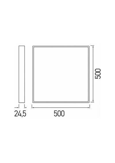 54w Cct Smart Led Panel 50x50 Cm Uzaktan Kumandalı Tuya Bluetooth Akıllı Sıva Üstü Armatür - 935454937 Diğer