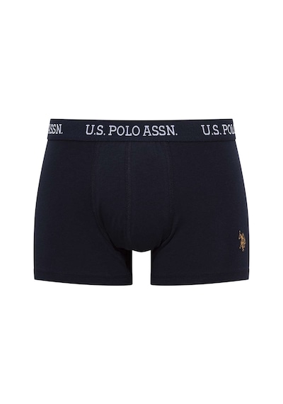 U.S. Polo Assn. U S Polo Assn Erkek Baskılı Lacivert 2'Li Boxer 4852 Lacivert