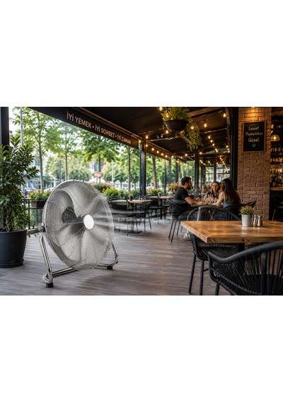 45 Cm Metal Sanayi Tipi Yer Vantilatörü 110w 3 Kademeli Güçlü Endüstriyel Fan Tam Metal Gövde